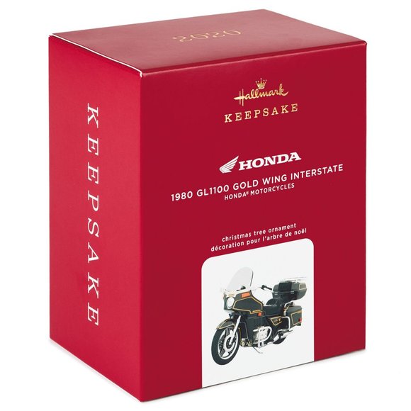 New! Honda Motorcycle Hallmark Diecast Ornament 1980 GL1100 Gold Wing Interstate - Picture 1 of 5